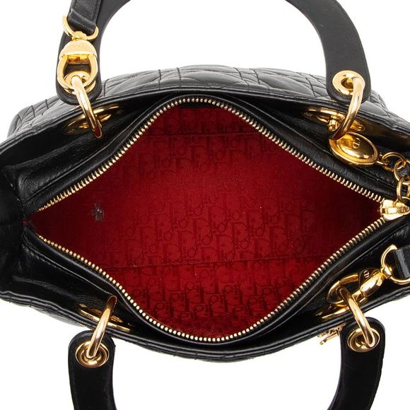 Dior Lambskin Lady Dior Medium Tote - Picture 7 of 15